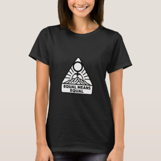 Equal Means Equal Feminist – Retro Style Equality  Tシャツ