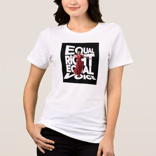 Equal RightボイスクラシックのTシャツ トライブレンドＴシャツ (正面)
