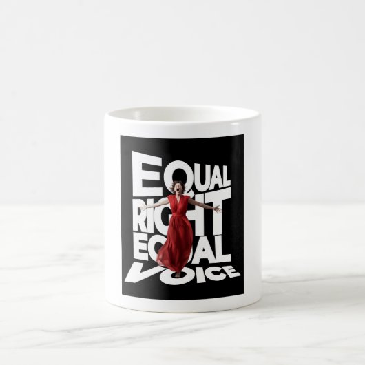 Equal Right Voice Coffee Tea Mug コーヒーマグカップ (中央)