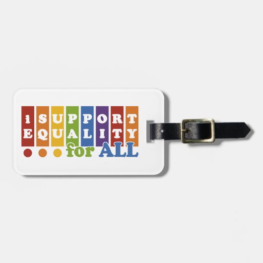 Equal Rightsのカスタム荷物タグ ラゲッジタグ (正面横)