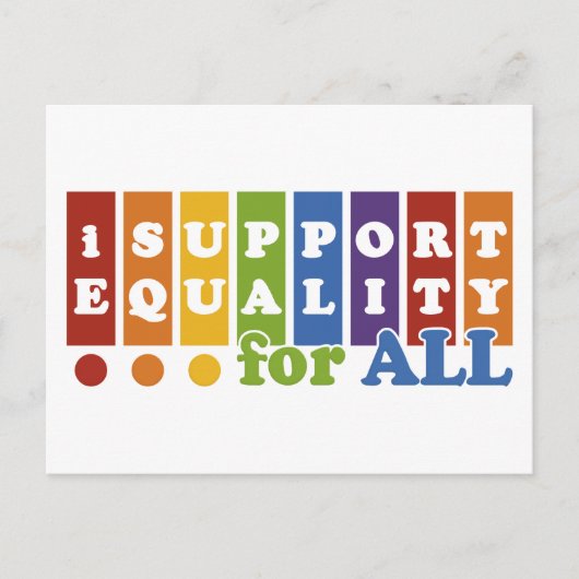 Equal Rightsはがき ポストカード (正面)