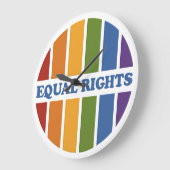 Equal Rightsウォールクロック ラージ壁時計 (傾斜)