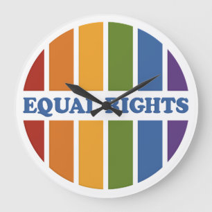 Equal Rightsウォールクロック ラージ壁時計