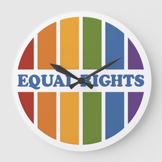 Equal Rightsウォールクロック ラージ壁時計 (正面)