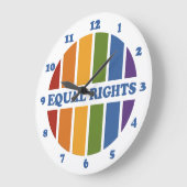 Equal Rightsウォールクロック ラージ壁時計 (傾斜)