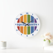 Equal Rightsウォールクロック ラージ壁時計 (ホーム)