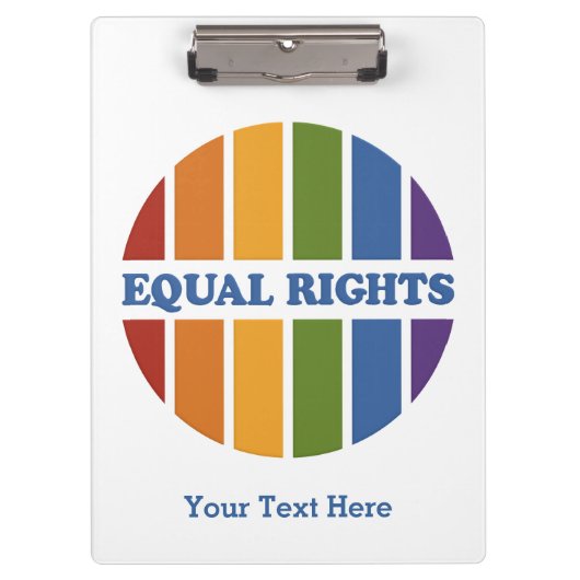 Equal Rightsクリップボカスタムード クリップボード (正面)