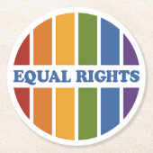 Equal Rightsコースター ラウンドペーパーコースター (正面)