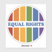 Equal Rightsステッカー シール (シート)