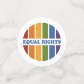 Equal Rightsテーブルの紙吹雪 コンフェッティ (スモール正面)