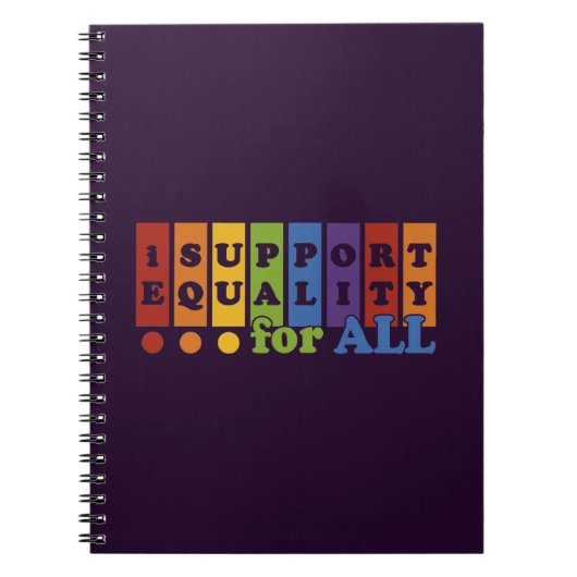 Equal Rightsノートブック ノートブック (正面)