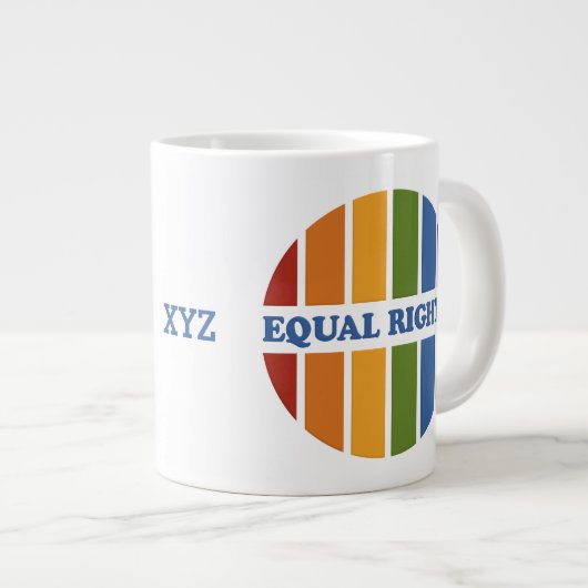 Equal Rightsマグカスタムグ ジャンボコーヒーマグカップ (正面右)
