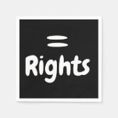 Equal Rightsロゴ スタンダードカクテルナプキン (正面)
