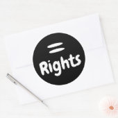Equal Rightsロゴ ラウンドシール (封筒)