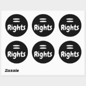 Equal Rightsロゴ ラウンドシール (シート)