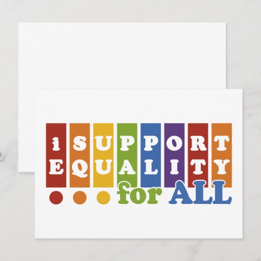 Equal Rights招待 招待状 (正面/裏面)