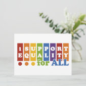 Equal Rights招待 招待状 (スタンド正面)