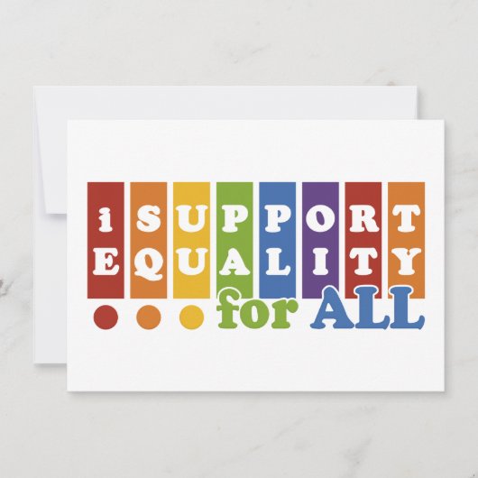 Equal Rights招待 招待状 (正面)