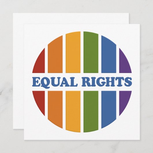 Equal Rights招待 招待状 (正面/裏面)