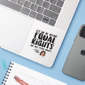 Equal Rights are Extra Rights - Kamala Harris シール (ノートパソコンとiPhone)