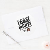Equal Rights are Extra Rights - Kamala Harris ラウンドシール (封筒)