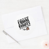 Equal Rights are Extra Rights - Kamala Harris ラウンドシール (封筒)