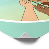 Equal Rights Rainbow Flower – Diversity and Unity ポスター (角)