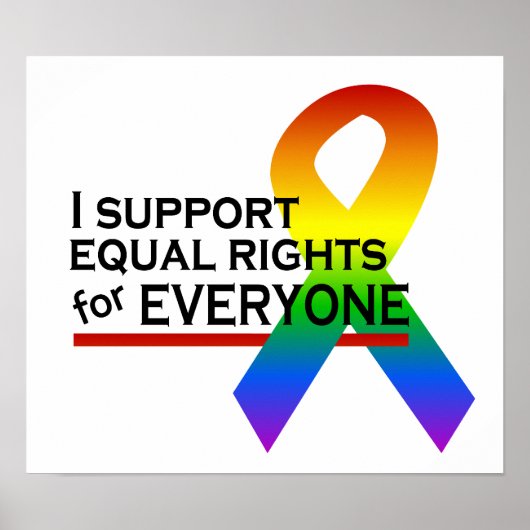 Equal Rights Supporterポスター ポスター (正面)
