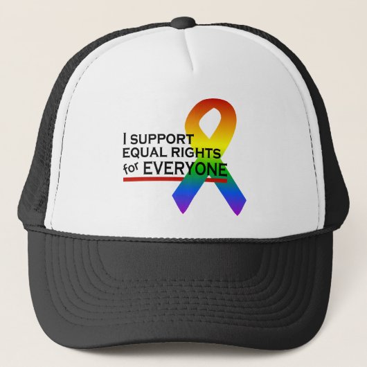Equal Rights Supporter hat – 色を選択 キャップ (正面)