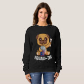 Equali-tea Bisexual sloth bubble tea merch スウェットシャツ (正面フル)