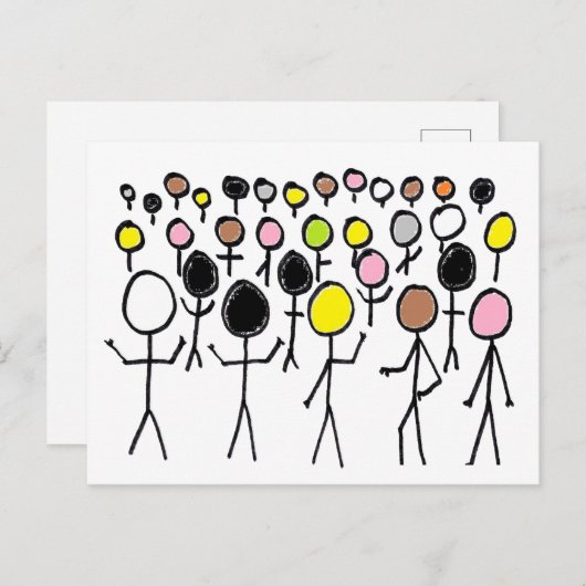 Equalityスタンプ ポストカード (正面/裏面)