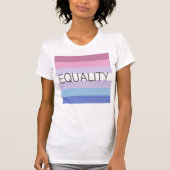EQUALITY ビジェンダー フラッグ Tシャツ (正面)