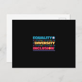 Equality Diversity Inclusion ポストカード (正面/裏面)