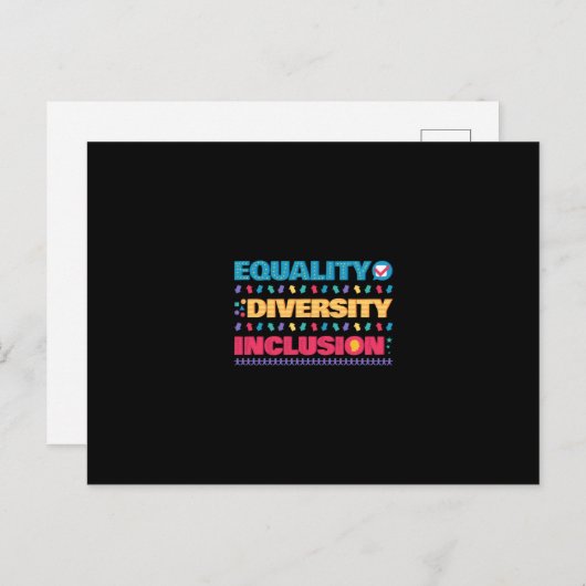 Equality Diversity Inclusion ポストカード (正面/裏面)
