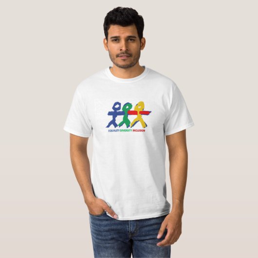 Equality Diversity Inclusion Tシャツ (正面フル)