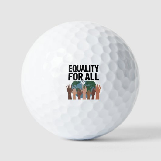 Equality For All – Human Rights Day 2025 ゴルフボール (正面)