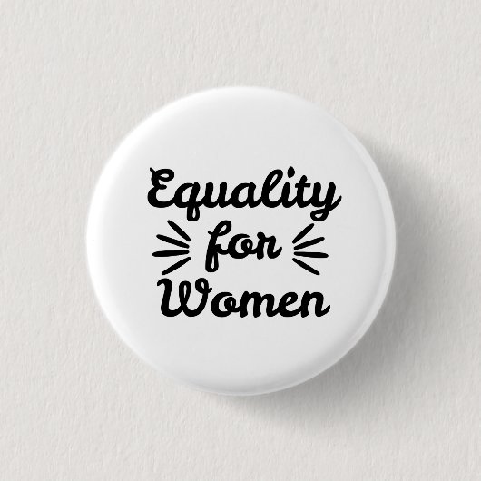 Equality For Women Women's Day 缶バッジ (正面)