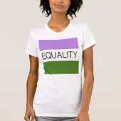 EQUALITY Genderqueerフラグ Tシャツ (正面)
