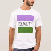 EQUALITY Genderqueerフラグ Tシャツ (正面)