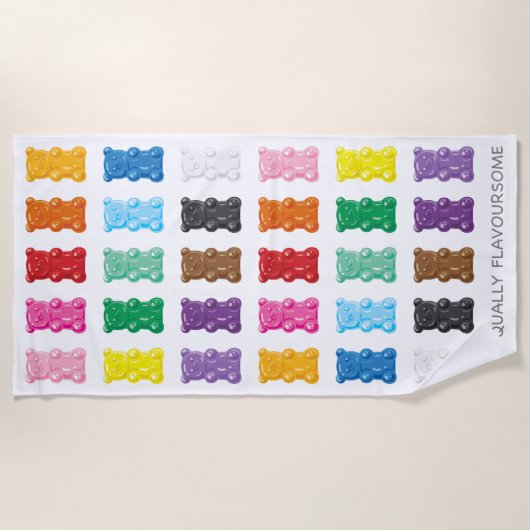 Equality Gummy Bearsビーチタオル ビーチタオル (正面)