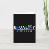 Equality Hurts Human Rights Lgbt Gay Lgbtq Pride A カード (正面)