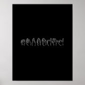 EQUALITY IN SIGN LANGUAGE – ホワイト – .png ポスター (正面)