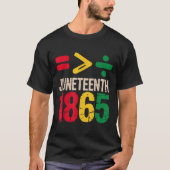 Equality Is Greater Juneteenth 1865 Freedom Day Wo Tシャツ (正面)