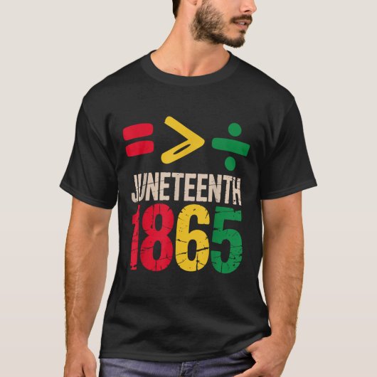 Equality Is Greater Juneteenth 1865 Freedom Day Wo Tシャツ (正面)