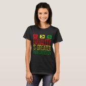 Equality Is Greater Than Division Math Teacher Bla Tシャツ (正面フル)