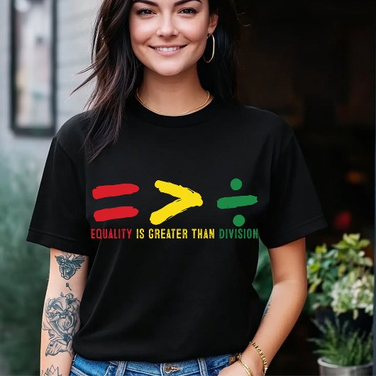 Equality is Greater than Division Tri-Blend Shirt トライブレンドＴシャツ