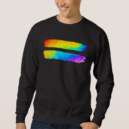 Equality LGBT Pride Awareness Month Gay Lesbian LG スウェットシャツ (正面)