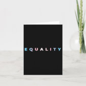 Equality Subtle Trans Pride Flag Transgender Right カード (正面)