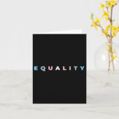 Equality Tessle TransプライドフラグTransgender Right カード (黄色い花)