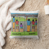 Equality vs Equity – Inspiring Social Justice  クッション (ブランケット)